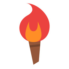 wooden torch tropical nature summer