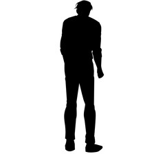 man silhouette vector illustration