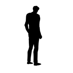 man silhouette vector illustration