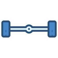 car chassis with wheels icon
