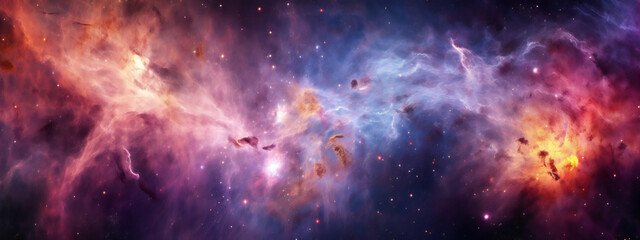 Obraz na płótnie Canvas A colorful Galaxy with many stars, Generative AI