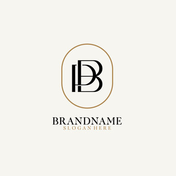 Luxury typography initial PB logo monogram vector design