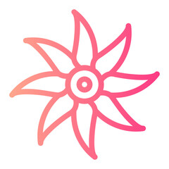 flower gradient icon