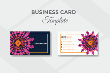 Luxury mandala unique business card design template