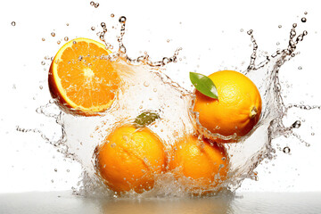 Fototapeta na wymiar Washing oranges, created with AI tools.