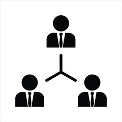 Flat Line Icons Office and Business. people connected on the team line icons collection. isolated on white background.