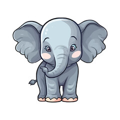 Obraz premium Imaginative Asian Elephant: Irresistible 2D Illustration