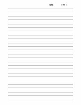 Notepad, lined, 8.5 x 11 inches