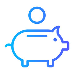 savings gradient icon