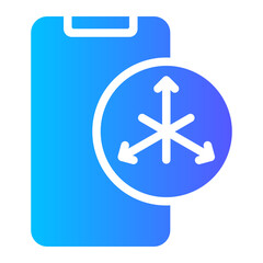 accelerometer sensor gradient icon