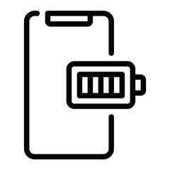 full battery line icon