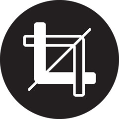 crop glyph icon