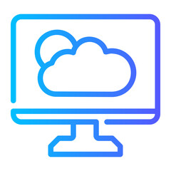 weather forecast gradient icon