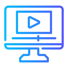 video player gradient icon