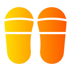 slippers gradient icon