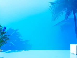 Fototapeta na wymiar tropical island with palms