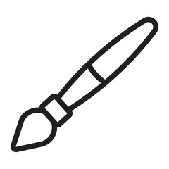 paint brush line icon