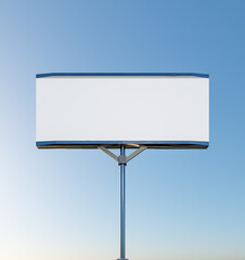 White billboard for advertising