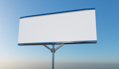 White billboard, the perfect space for your advertising