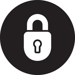 padlock glyph icon