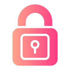 padlock gradient icon