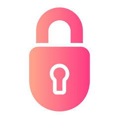padlock gradient icon