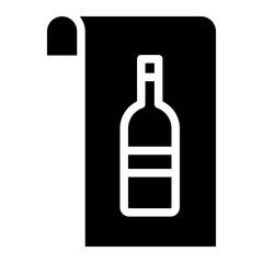 wine bottle glyph 