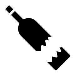 wine bottle glyph 