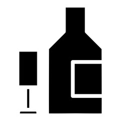 wine bottle glyph 