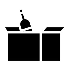 wine bottle glyph 