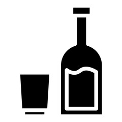 wine bottle glyph 