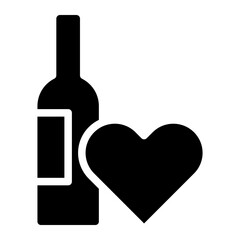 wine bottle glyph 