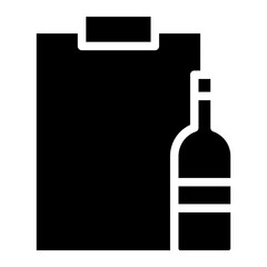 wine bottle glyph 