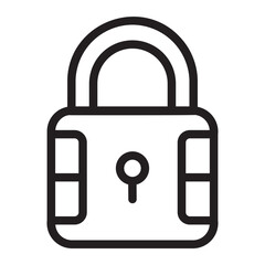 lock line icon