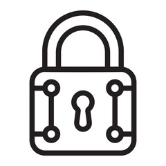 padlock line icon