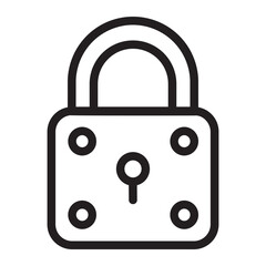 padlock line icon