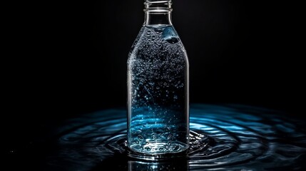 A pure water in the bottle. Generative AI