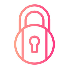 padlock gradient icon
