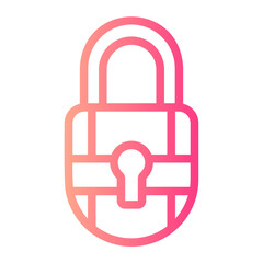 padlock gradient icon