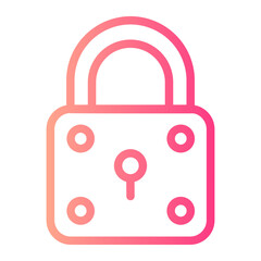 padlock gradient icon