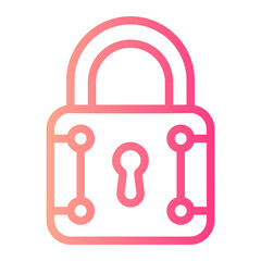 padlock gradient icon