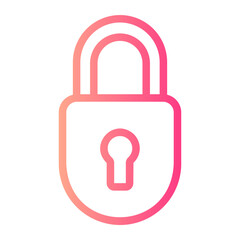 padlock gradient icon