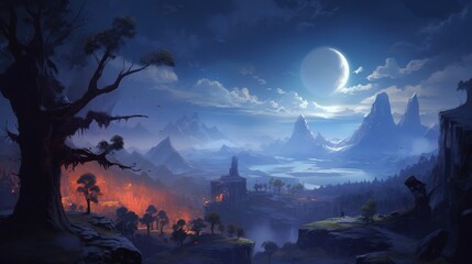 Fantasy Landscape Game Art