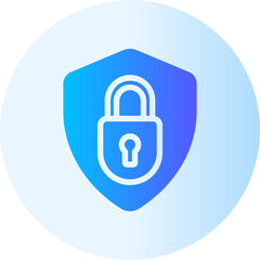 locked gradient icon