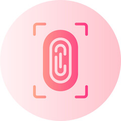 fingerprint gradient icon