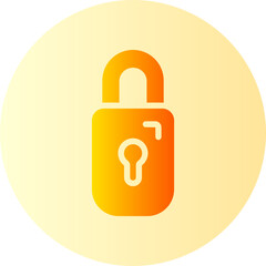 lock gradient icon