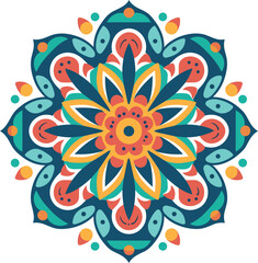 mandala flat design vector illustration