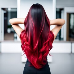 Woman with beautiful hair