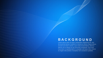 abstract background with waves. Modern flowing wave line design elements. Futuristic technology concept. Vector illustration eps 10.