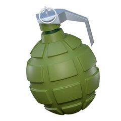 hand bomb grenade 3d icon military equipment illustration